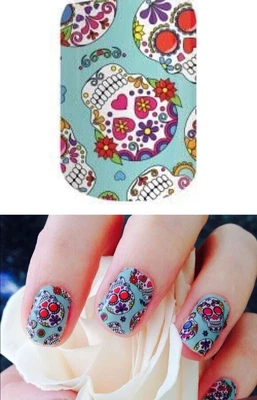 $5 • Buy Jamberry Nail Wrap Half Sheet Dia De Los Muertos Retired August 2016