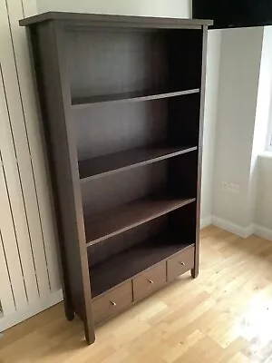 £50 • Buy NEXT Solid Dark Wood Tall Bookcase With Drawer - 170H X 98W X 32D