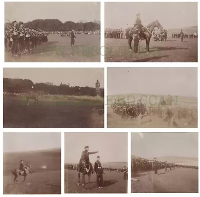 Sussex Yeomanry On Parade / Manoeuvres Brighton -  11 Edwardian OOAK Photographs • £9.50