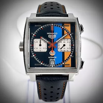 TAG Heuer Monaco Gulf Racing Steve McQueen Special Edition Calibre 11 CAW211 • $7750