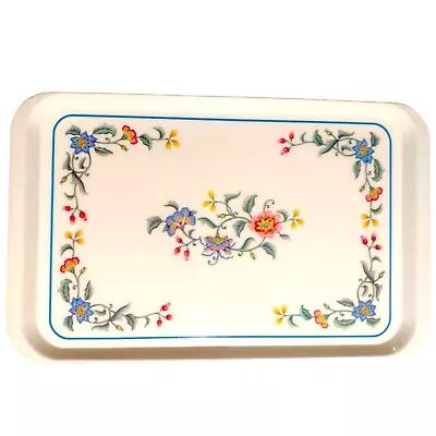 Vintage Villeroy & Boch Delia Serving Tray Melamine Colorful Floral Italy 12x19 • $25.47