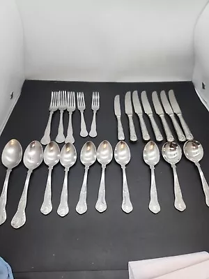 £16 • Buy VINTAGE STAINLESS STEEL KOREA KINGS PATTERN HIGH QUALITY CUTLERY COLLECTION X 22