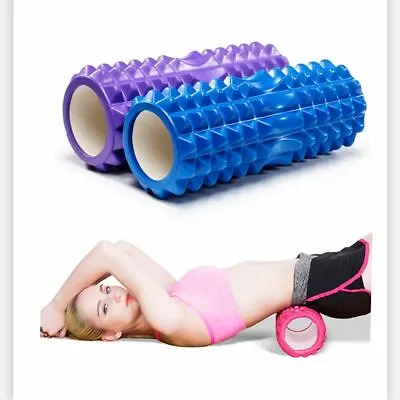 $28 • Buy Grid Roller Yoga Foam Trigger Point Massage 33cm Physio Gym Exercise EVA PVC