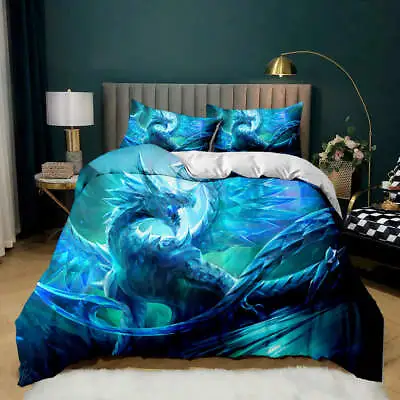 Quilt/Doona/Duvet Cover Set Single/Double/Queen/King Size Bed Pillow Cases • £12.48