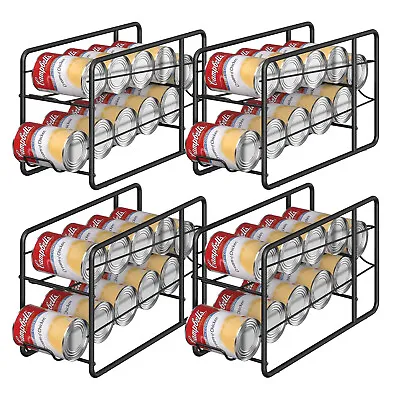 4 Pcs Can Rack Dispenser Stackable Soda Can Storage Organizer For Kitchen Pantry • $37.99