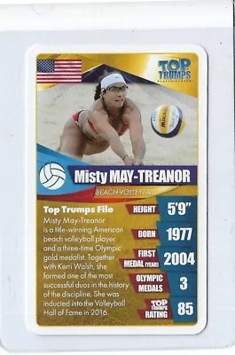 2020 Top Trumps Misty May-treanor Card ~ Olympic Beach Volleyball Legend ~ Qty • $5