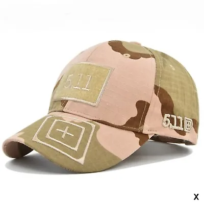 Camouflage Embroidered 5.11 Tactical Military Peaked Baseball Cap Hat 54-60cm  X • £16.99