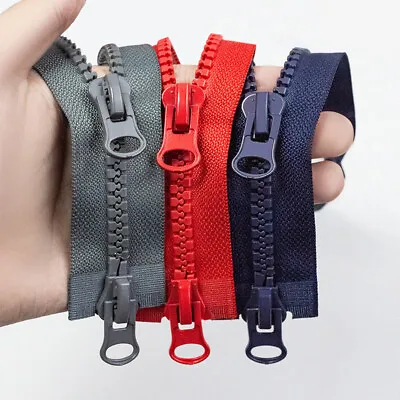 8# Double Slider Two-Way Zip Long 50-100cm Zipper Open Ended DIY Garment Sewing • £3.53