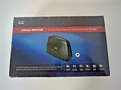 Cisco Linksys Wes610n 4-port Dual-band N Entertainment Bridge • $66.99