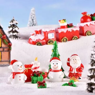 Mini Cute Figurines Christmas Decoration Christmas Ornaments Micro Landscape • $3.43