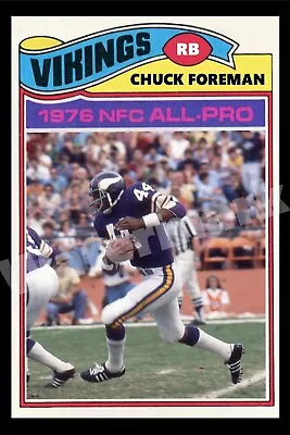 1977 Style CHUCK FOREMAN  Minnesota Vikings Poster NFL Sports Photo 16x24in • $49