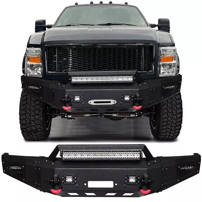 Vijay For 2008-2010 Ford F250 F350 Front Bumper With D-Rings And LED Lights • $769.99