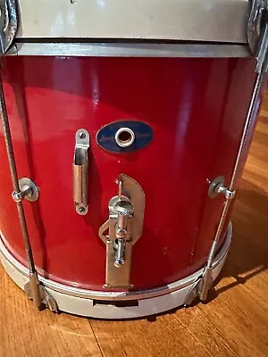 Vintage 1950-60's Wood Leedy Chicago Marching Snare Drum 14 X 10  Shell. RED • $149