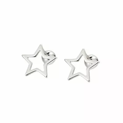 925 Sterling Silver Star Stud Screw Back Earrings A4176 • $14.10