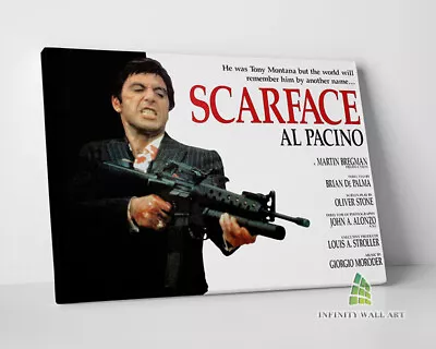 Scarface Al Pacino Canvas Art Wall Art Mafia Gangster Print Picture Decor -E227 • £21.50