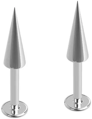 £4.99 • Buy Long Cone Spike Taper Top Labret Monroe Stud Piercing 14G (1.6mm) - Set Of 2