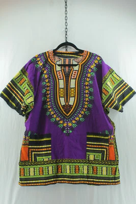 £19.99 • Buy Men Dashiki African Shirt Beach Top Vintage Boho Blouse Hippie Style Tribal Wear