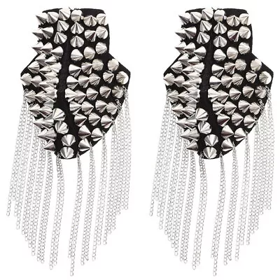  Tassel Chain Epaulet Jewelry Epaulettes Shoulder With Pins Fringe Prom • $9.49