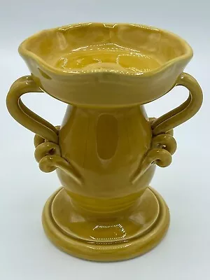 Beautiful Vietri Made In Italy Golden Plain Yellow Candle Holder • $50