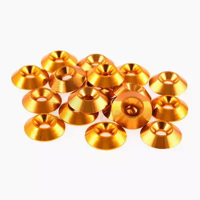 Metric Countersunk Washers Brass M2M2.5M3M3.5M4M5M6 Screws Washer-Golden Yellow • £4.02