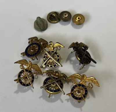 Vintage WWII US Army Quartermaster Corps Collar Insignias War Pin Lot • $50