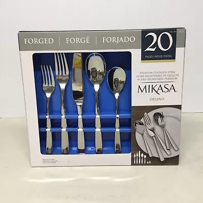 Mikasa Delano 20-Piece Flatware Forged Premium Stainless Cutlery Silverware • $40