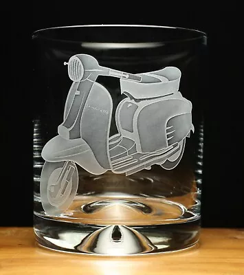 Lambretta Scooter Motorcycle Bike Engraved Glass Tumbler Gift Present • $18.05