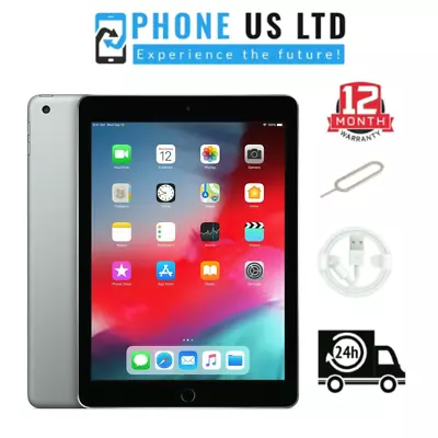 Apple IPad 6th Generation 32GB 9.7  Grey WiFi Excellent • £149.99