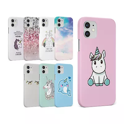 Case For Iphone 15 14 13 12 11 Se 8 Pro Max Hard Phone Cover Cute Unicorns • £5.99