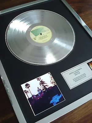 £129.99 • Buy The Eagles Hotel California Lp Platinum Plated Disc Record Award Album