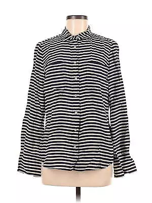 The Boy Shirt J.Crew Women Black Long Sleeve Silk Top 6 • $29.74