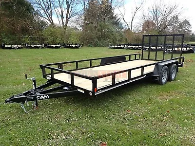 New Cam Superline 7'x18' Tube Top Utility Trailer Tandem Axle 7000 Lb Gvwr • $4899