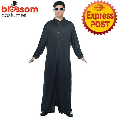 JDP66 The Matrix Neo Robe Coat Costume Fancy Dress Up Glasses Book Week TV Movie • £21.90