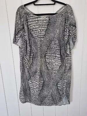 $60 • Buy Zimmerman Casual T-shirt Dress In Black And White. Size 0. 
