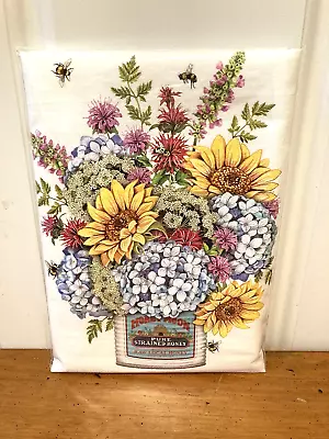 Mary Lake Thompson  Wildflower Can  Flour Sack Towel • $9.75