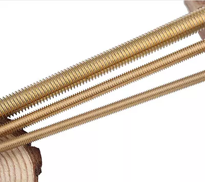 £3.06 • Buy Brass Threaded Rod, Brass Threaded Rod, Brass Full Thread Stud, Screw Rod M2~M20