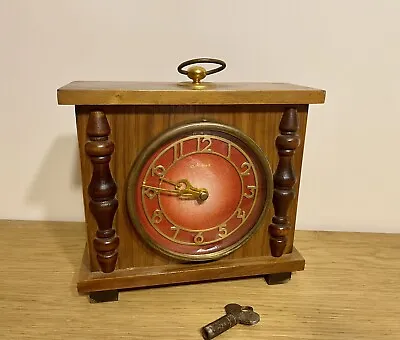 Mayak Majak Vintage  Soviet Ussr Wooden Mantel Table Clock Working • $45