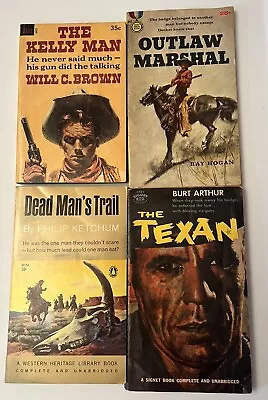 Vintage Western Paperback Book Lot • $8