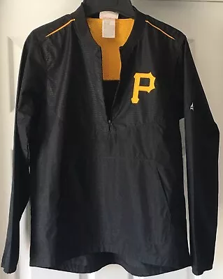 PITTSBURGH PIRATES Majestic MLB Lightweight Zipup Jacket Youth Large 14/16 Black • $30