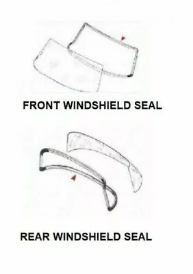 FRONT AND REAR Rubber WINDOW WINDSHIELD Seal Set For Mercedes Benz 2PC W114 W115 • $133.56