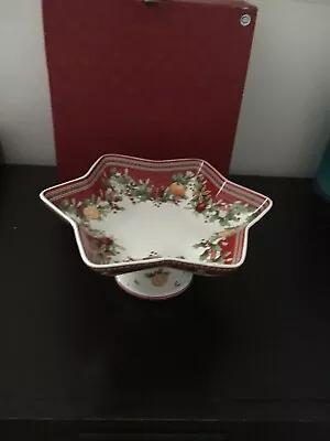 Villeroy & Boch WINTER BAKERY DELIGHT Footed Star Bowl • $59