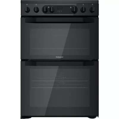 Hotpoint HDM67V9CMB/UK Electric Cooker With Double Oven - Black • £468