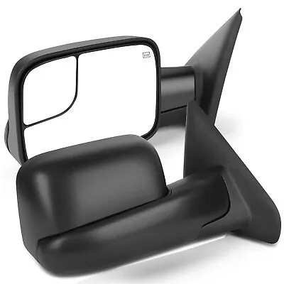 Tow Mirrors Power Heated Pair For 02-08 Dodge Ram Passenger Side Mirror • $129.99