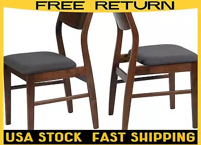 Dining In Room Chairs Set Of 2 Mid Century Modern Kitchen Restaurant Side Chairs • $170.21