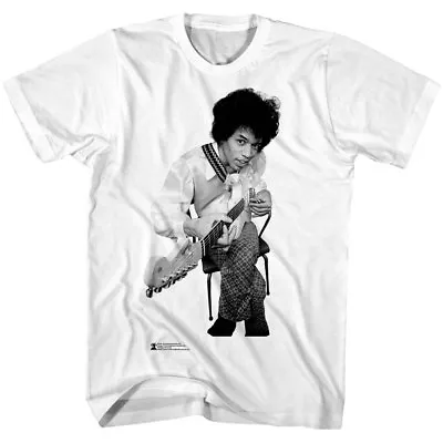 Jimi Hendrix Guitar Session Candid Photo Men's T Shirt Rock Star Legend Album • $32.50