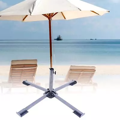Sunshade Anchor Holder Foldable Adjustable Parasol Base For Yard • $53.65