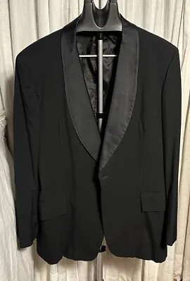 Vintage Jacob’s Reeds Sons Mens Blk Wool/Satin Tuxedo Sz 48L Pre-owned  • $169.95