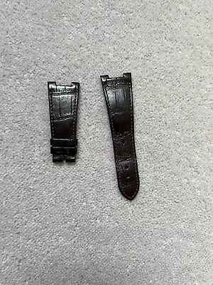 £150 • Buy Genuine Patek Philippe Brown Alligator Watch Strap From 5980 Nautilus - Short