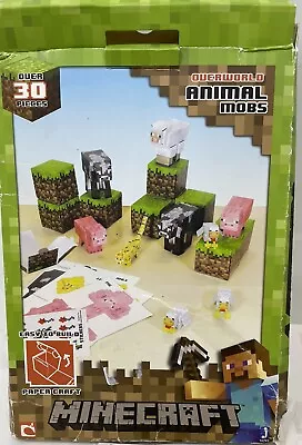 Minecraft Paper Craft Overworld Animal Mobs 16701 Open Box Unused 30 Pieces • $14