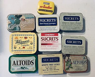 Vintage Lot Sucrets Altoids Tins Metal Box Throat Lozenges • $15.99